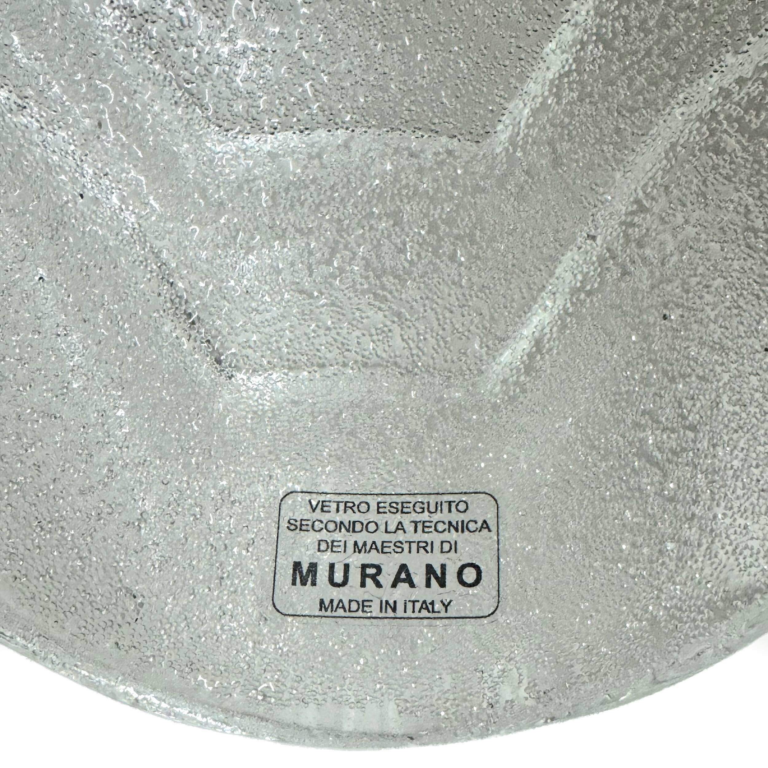 Pair of Murano glass wall lamps, 1960s vintage