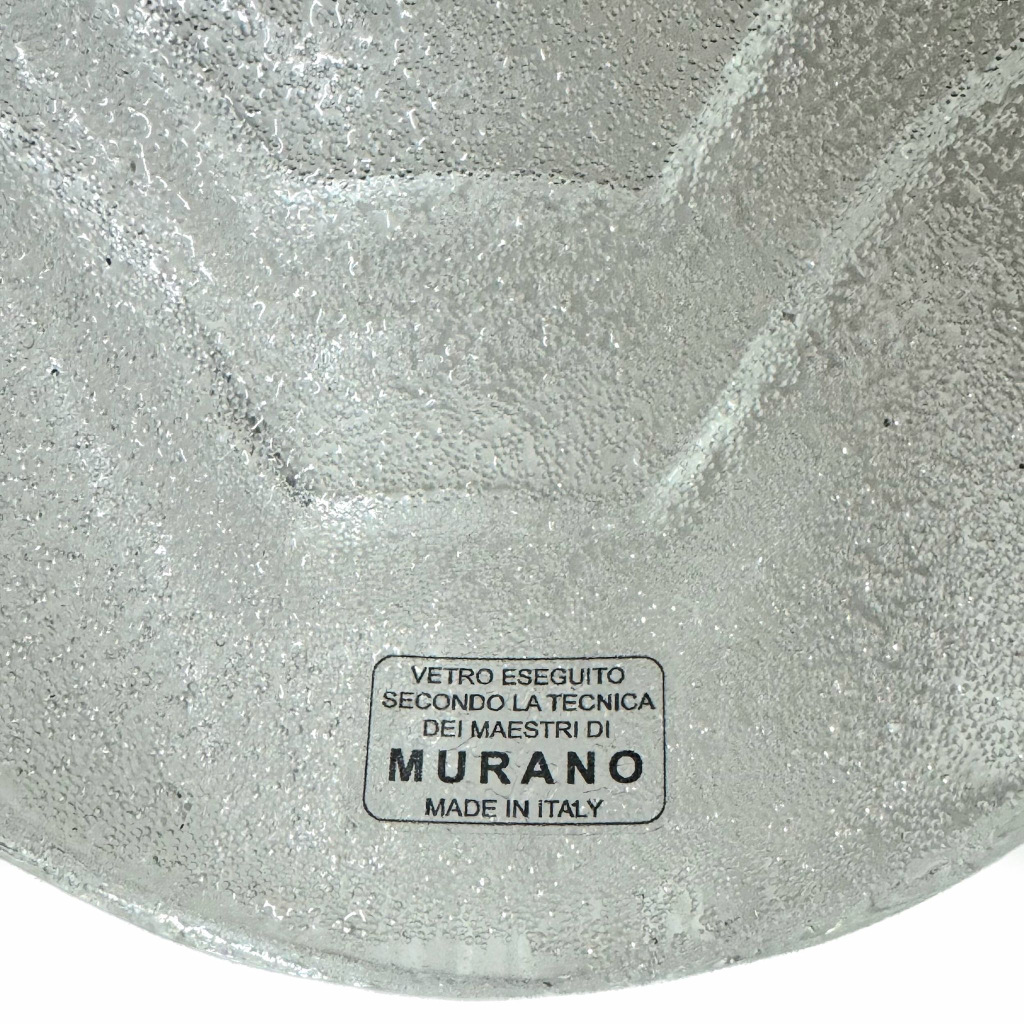 Pair of Murano glass wall lamps, 1960s vintage