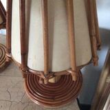 Louis Sognot rattan bedside lamp