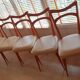 Set of 5 vintage chairs in skai