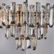 Venini two-tone chandelier, 3 levels, murano glass, Italy, 1970