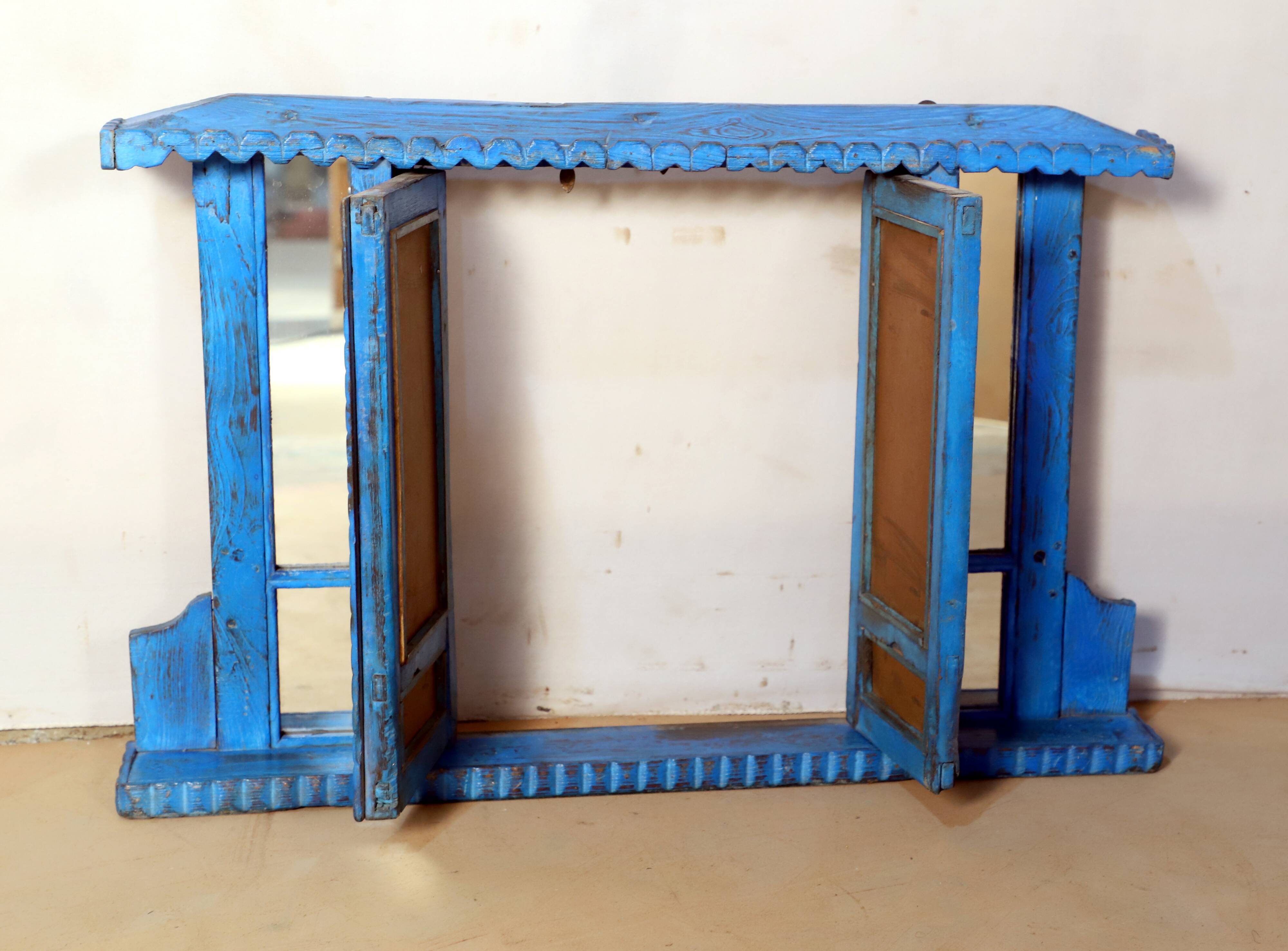 Mirror - Burmese teak window