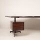 T96 Rosewood Boomerang Desk by Osvaldo Borsani for Tecno, First Edition, 1950