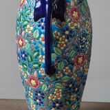 Longwy enamel vase