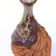 Organic stoneware vase-sculpture signed