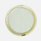 Cristal Arte Italian brass gilded crystal mirror 1960s