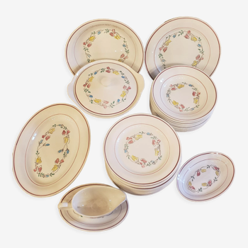 Table service Céranord scent weight 37 pieces