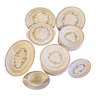 Table service Céranord scent weight 37 pieces