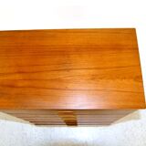 Tallboy teak chest of drawers, sweden, 1950