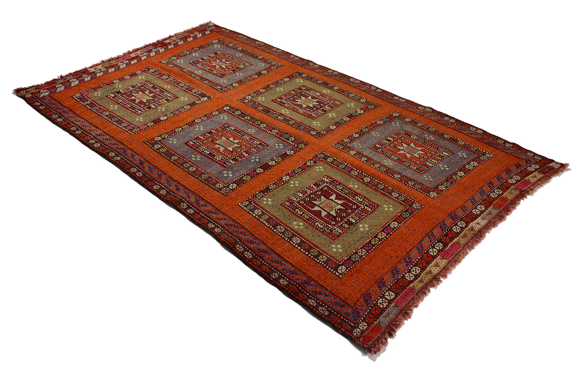 Anatolian handmade kilim rug 315 cm x 184 cm