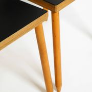 Two rare demountable plywood chairs by Axel Kufus model Stöcke for Atoll