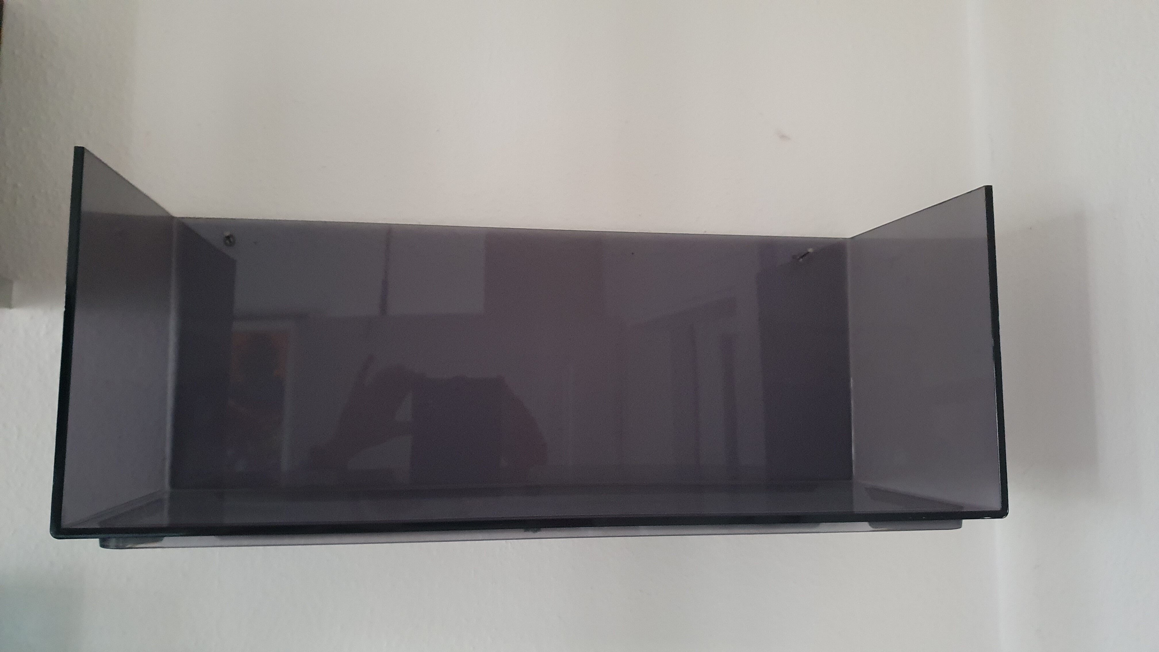 Plexiglas wall shelf