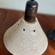 Vintage brutalist ceramic  hanging lamp
