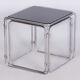 Restored Nesting Tables, Chrome-Plated Steel, Opaxit Glass, Czechia, 1960s