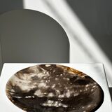 Dish in petrified wood