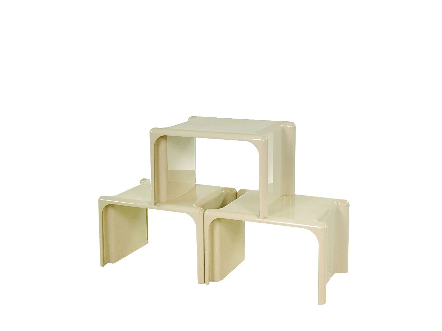 Vintage Scagno stackable tables set of 3 – Giotto Stoppino for Elco
