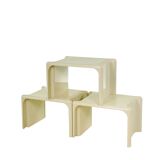 Vintage Scagno stackable tables set of 3 – Giotto Stoppino for Elco