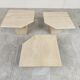 Vintage travertine nesting tables or side tables, 1970s