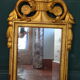 Louis XVI mirror (eighteenth century) in gilded stucco wood H 80 cm