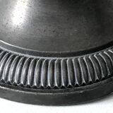 Stamped grey pewter antique vase