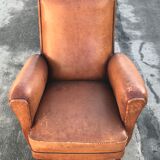 Armchair club feet compass vintage design Annees 50