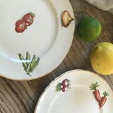 Set of 6 old dessert plates