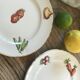 Set of 6 old dessert plates