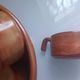 Vintage soup or gratin service in glazed earthenware. 7 pieces.