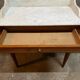 Antique dressing table, white marble