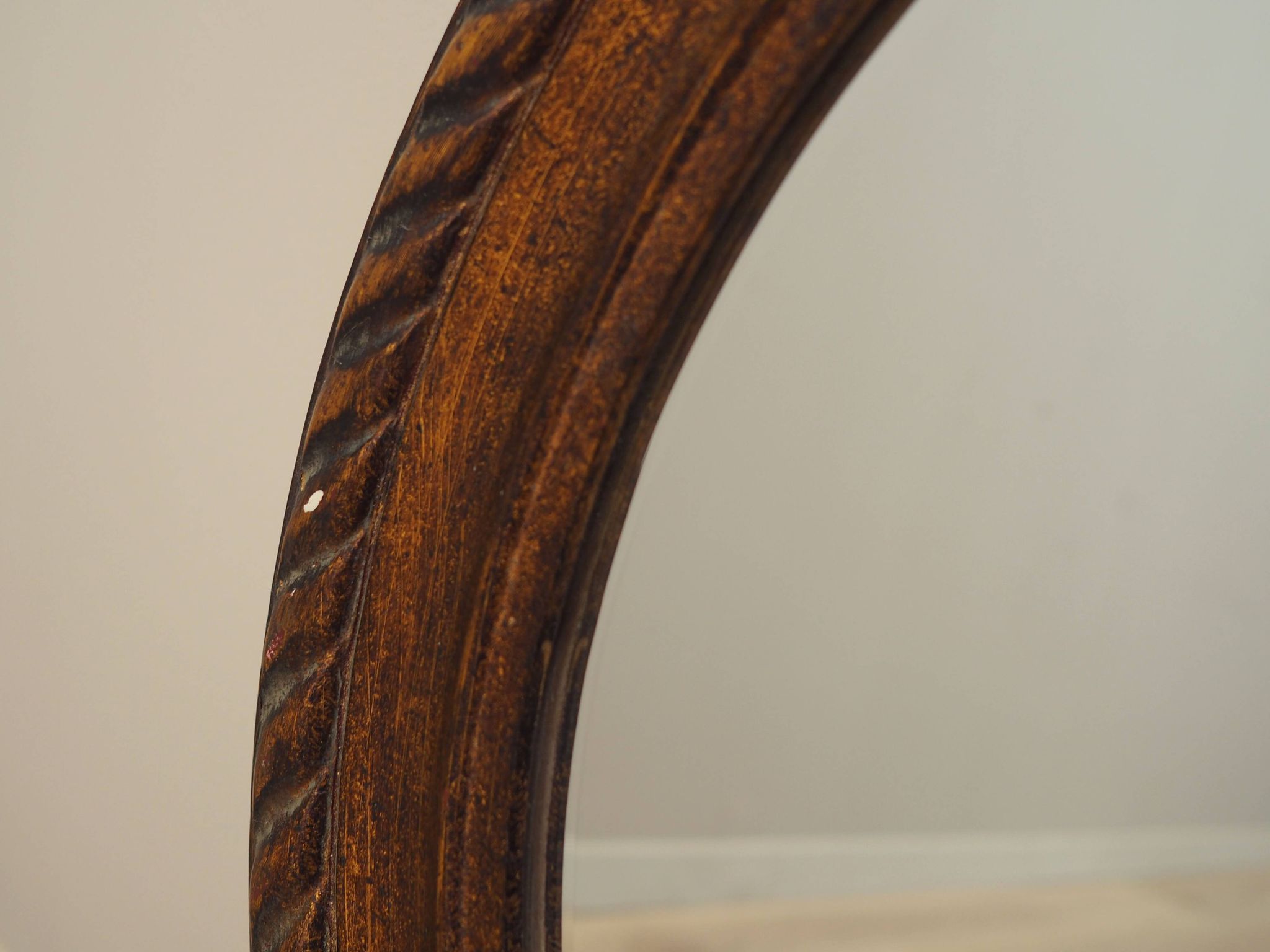 Mirror in wooden frame, Danish design, 1960s, production: Denmark