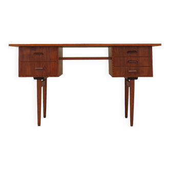 Teak desk, Danish design, 1970s, production: Denmark