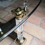 Glass and plexiglas coffee table altuglas