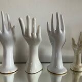 Set of 4 vintage ceramic soliflore hands