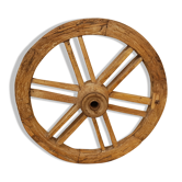 Old teak plow wheel