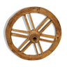Old teak plow wheel