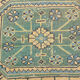 Pale orange & blue turkish runner rug 72x341cm