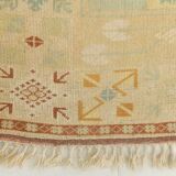 6x9 Terracotta & Cream Vintage Persian Rug, 199x290Cm