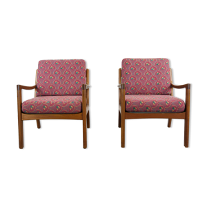 Paire de fauteuils senator scandinaves