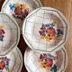 5 soup plates in Grasse earthenware, HBCM (Hippolyte Boulenger, Creil Montereau)