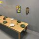 Farmhouse table 300 cm in solid ash