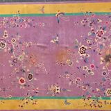 Chinese carpet in pure wool. Old 1920 . 272cm x 342cm