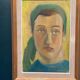Huile sur panneau d'origine suédoise – "Portrait" par A.-S. Nilsson – Signé – Vintage et encadré – 44 × 32 cm (17,3" × 12,6")