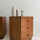 vintage teak bedside tables