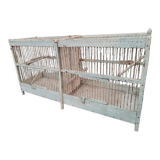 Old two-compartment breeding birdcage