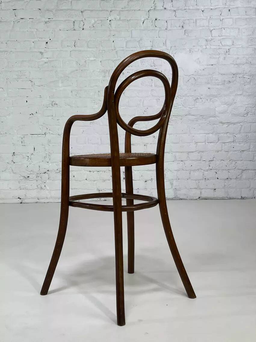 Children's high chair by Thonet model 1230 beginning of the century
