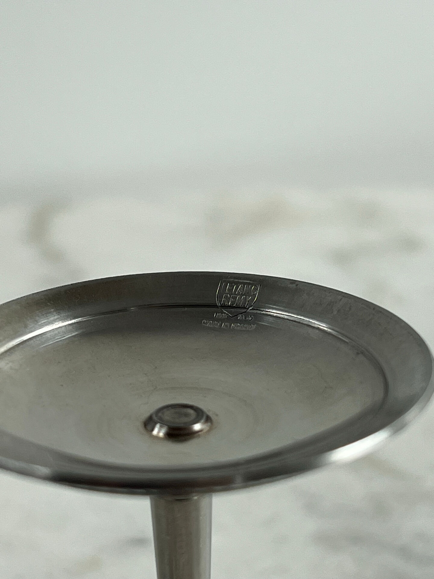 Lot de 6 coupes à champagne en inox Letang Rémy