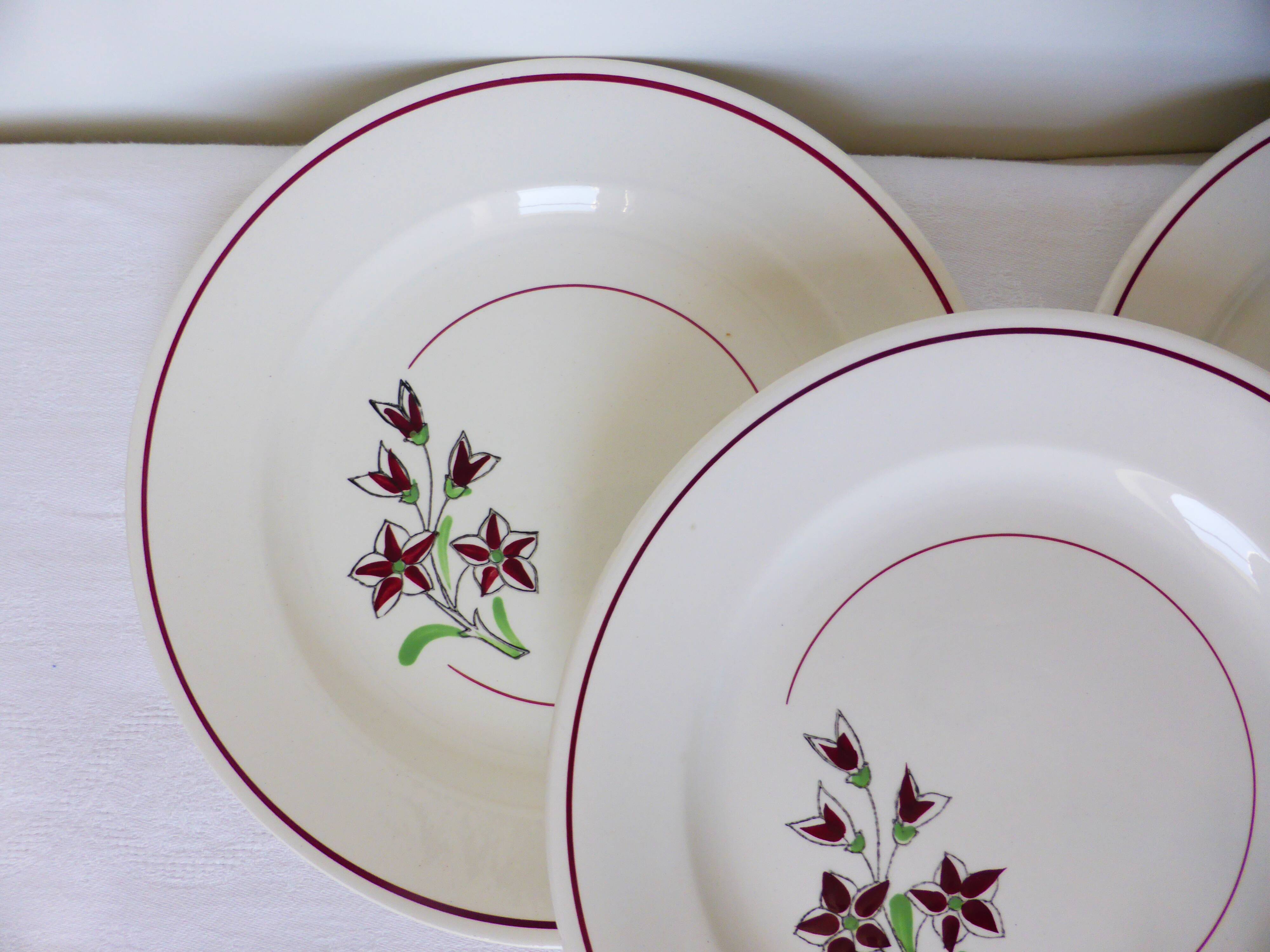 4 flat plates from Salins 210656