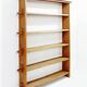 Brutalist shelf in solid wood - 1950s