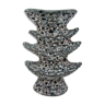 Vase pagode en céramique - glaçure Fat Lava - Vallauris France - vintage années 60