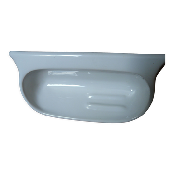 Étagère murale de salle de bain blanche vintage